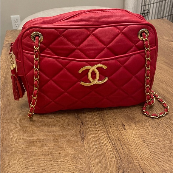 Handbags - Genuine leather red purse